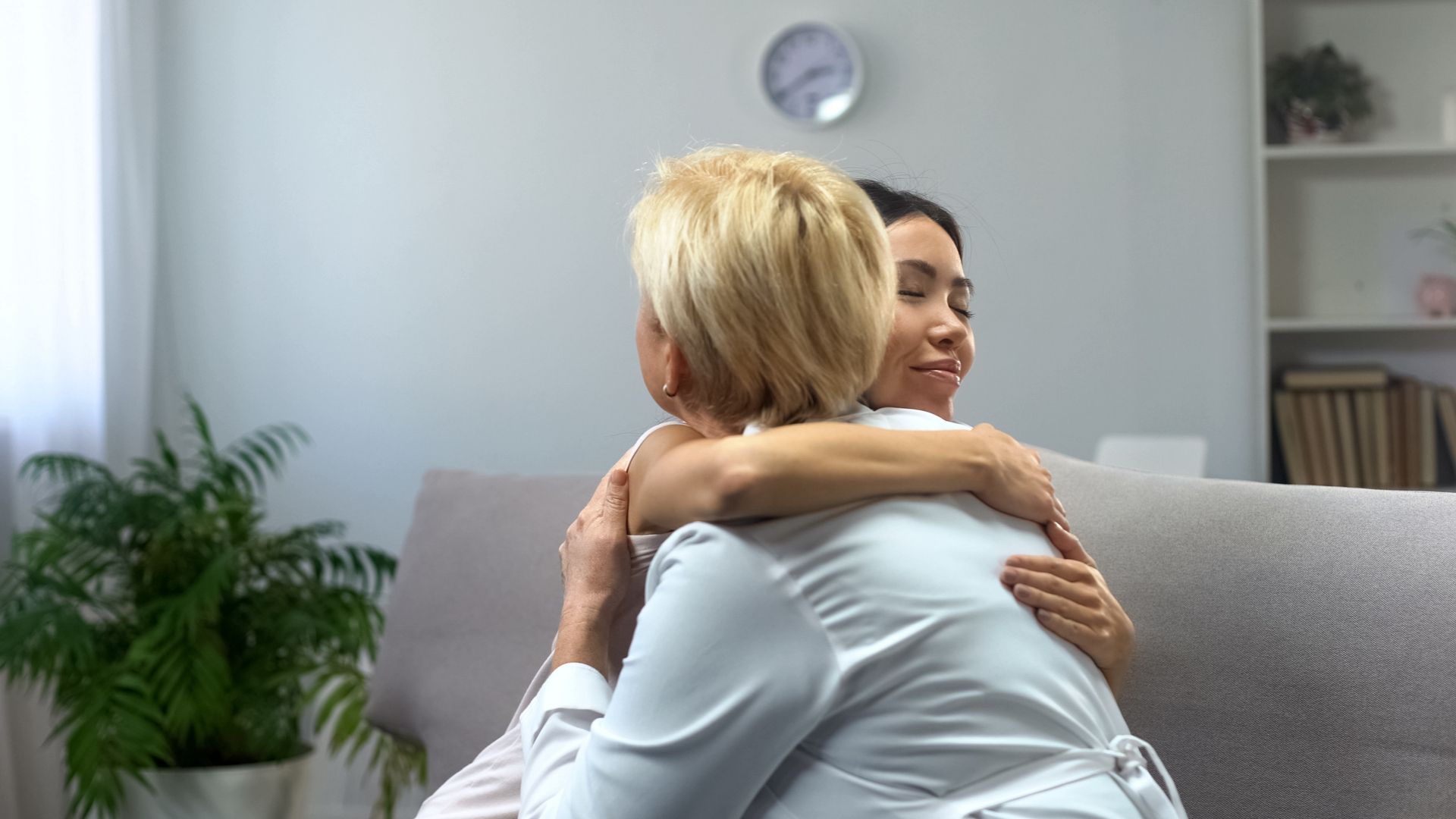 therapist consoling a patient