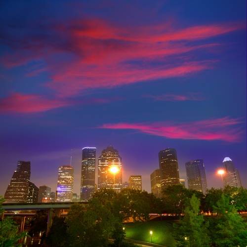 Houston skyline for alcohol and drug treatment