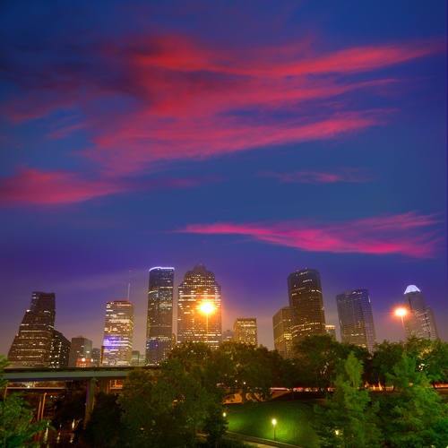 Houston skyline for alcohol and drug treatment