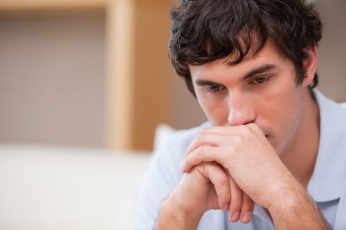 guy thinking about MDMA treatment at Beachside