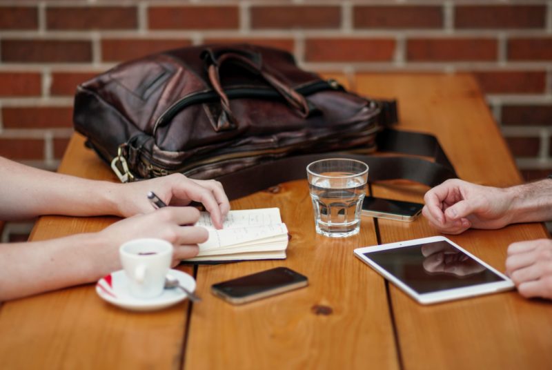 two people having coffee